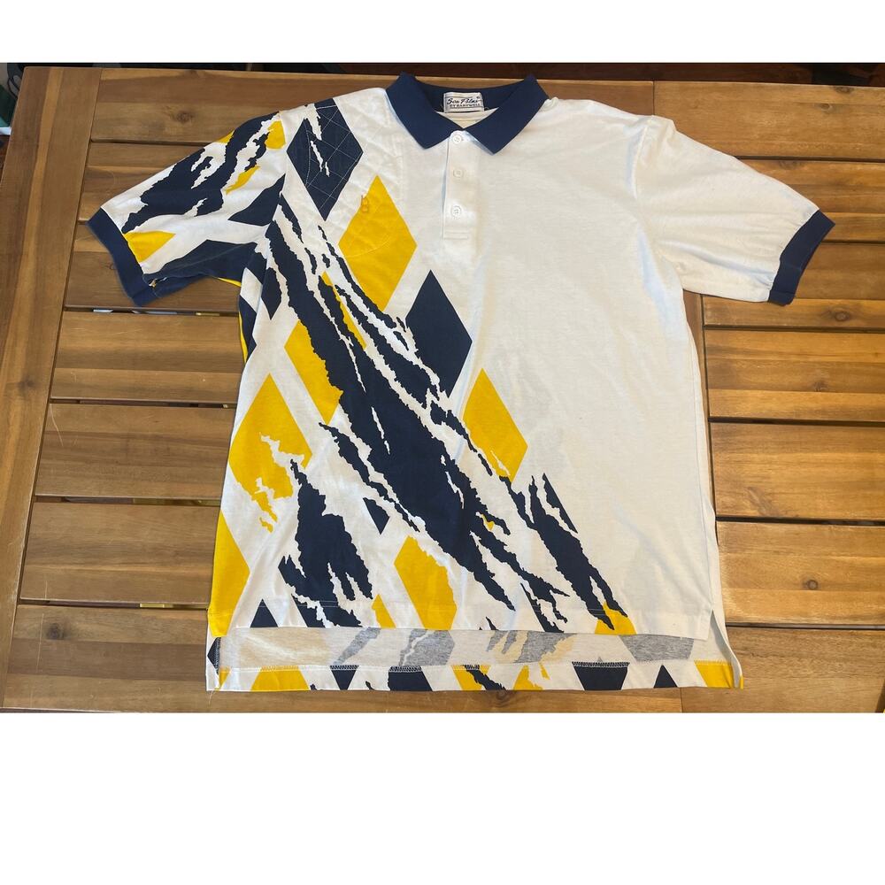 Vintage Bob Allen Padded Shoulder Vintage All Over Print  Shooting Polo Size XL